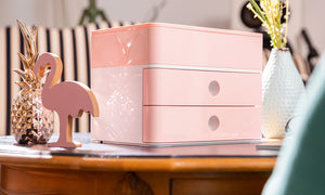 Han smart-box plus - allison - 2 lades + box - wit roze - ha-1100-86