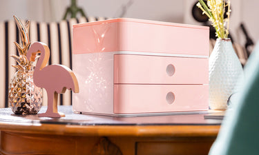 Han smart-box plus - allison - 2 lades + box - wit roze - ha-1100-86