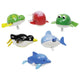 Waterdieren met opwindmotor. 6,5 cm. 6 d