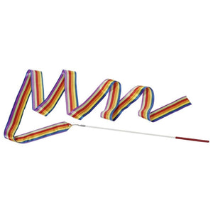 Goki regenboog gymnastieklint. 200 cm. stok 4