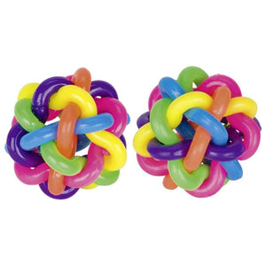 Regenboogballen, stuiterballen. 4 cm. 3+