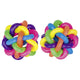 Regenboogballen, stuiterballen. 4 cm. 3+