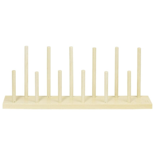 Houten display voor vingerpoppetjes. 40x