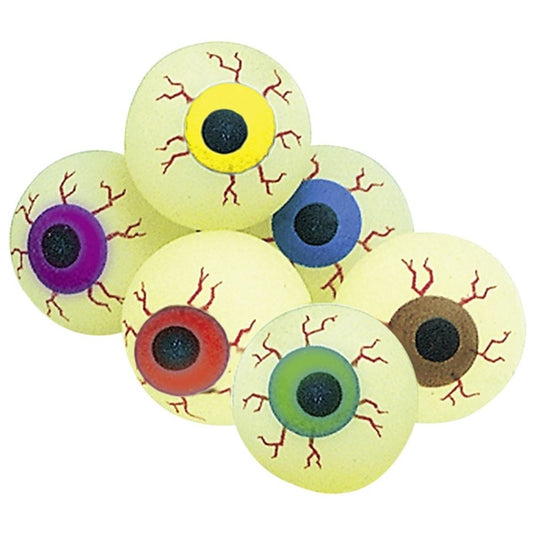 Stuiterende bal - oog, glow-in-the-dark.