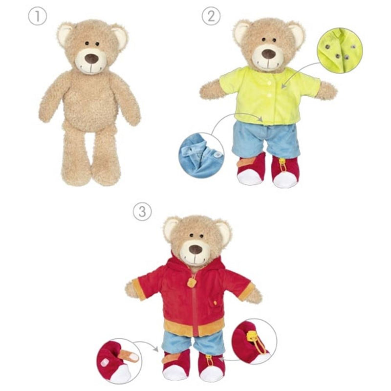 ギャラリービューアに画像をロードする, Goki aankleedpuzzel teddybeer houten speelgoed puzzel.
