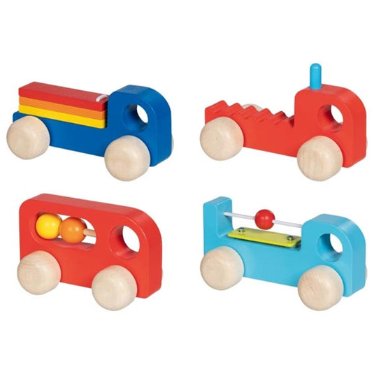 Goki voertuigen geluid express. 4 assorti. 12
