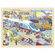 Goki houten puzzel, treinstation. 96 delig. 3