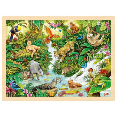 Goki puzzel in de jungle. 96 delig. 3+