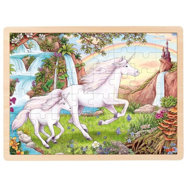 Goki houtenpuzzel, eenhoorn. 48 delig. 3+