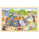 Goki puzzel bouwplaats. 24 delig. 30x20x0,8 c