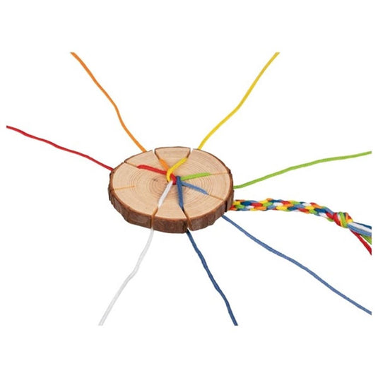 Goki houten vlecht disc armbanden maken knutselset