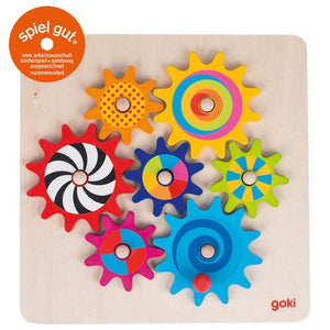 Goki houten tandwiel spel. 8 delig. 3+