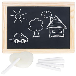 Goki leisteen met houten frame. 7 delig. 3+