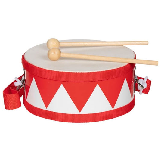 Goki trommel, rood. 7x15 cm. 3+