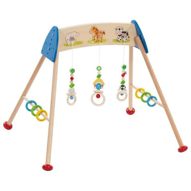 Goki houten babygym boerderijdieren met geluid