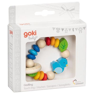 Goki touchring elastische vogel. 8 cm.