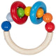 Touchring halfrond met kralen en 2 ringe