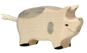 Holztiger varken, gevlekt. 6,5 cm.