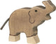 Goki holztiger olifant, klein, slurf omhoog.