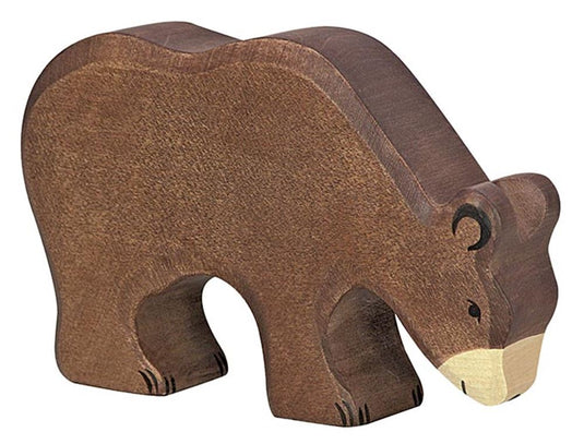 Holztiger bruine beer, etend. 15 cm.