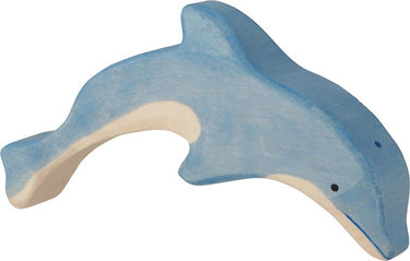 Holztiger dolfijn, springend. 16,5 cm.