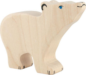 Holztiger ijsbeer, klein, kop omhoog. 1