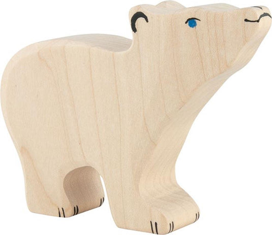 Holztiger ijsbeer, klein, kop omhoog. 1