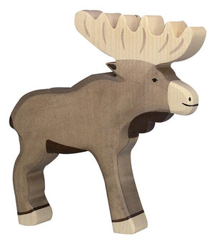 Holztiger wildernis - eland - 19x3x18cm - houten figuur - handgemaakt