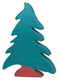 Holztiger naaldboom. 21 cm.
