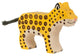 Holztiger luipaard, klein. 9,3 cm.