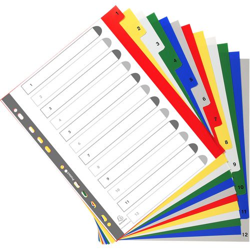 Tabbladen exacompta pp a4+ 15-gaats