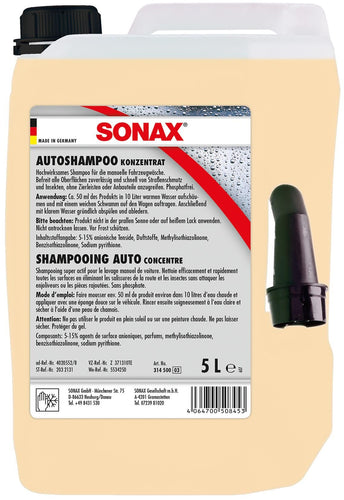 Sonax autoshampoo shampoo 5ltr kanister