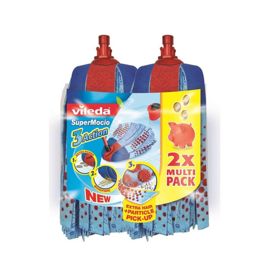 Vileda supermocio 3action mop 2 stuks