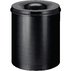 V-part - vlamdovende papierbak 80 ltr - steel - zwart