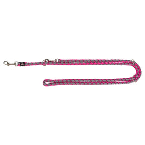 Trixie hondenriem cavo verstelbaar fuchsia grijs