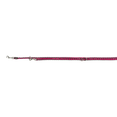 Afbeelding laden in galerijviewer, Trixie hondenriem cavo verstelbaar fuchsia grijs
