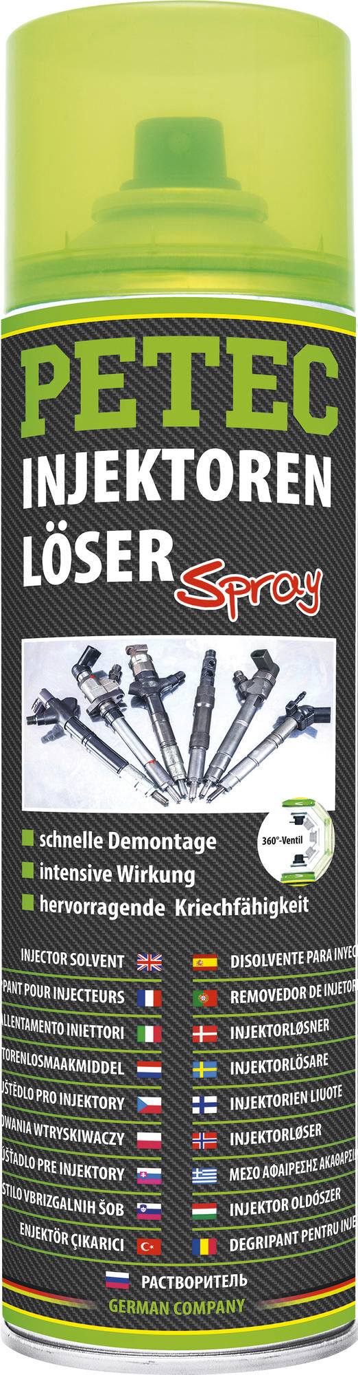 Petec roestoplosmiddel injektorenlöser injector solvent 500 ml