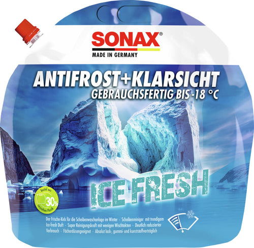Sonax antivriesbescherming voorruit anti-vries clearsight . antif.clear 3 l -18c ice-fresh