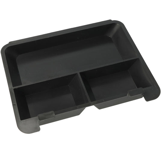 Westcott ac-e51001-zw geldkist 200x161x90mm zwart, kunststof inzet met 3 vakken