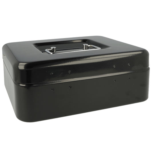 Westcott ac-e51001-zw geldkist 200x161x90mm zwart, kunststof inzet met 3 vakken