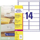 Transparante etiketten l7563-25 99,1x38,1mm