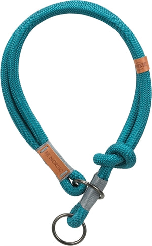 Trixie halsband hond be nordic halfslip petrol lichtgrijs