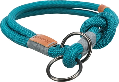 Load image into Gallery viewer, Trixie halsband hond be nordic halfslip petrol lichtgrijs
