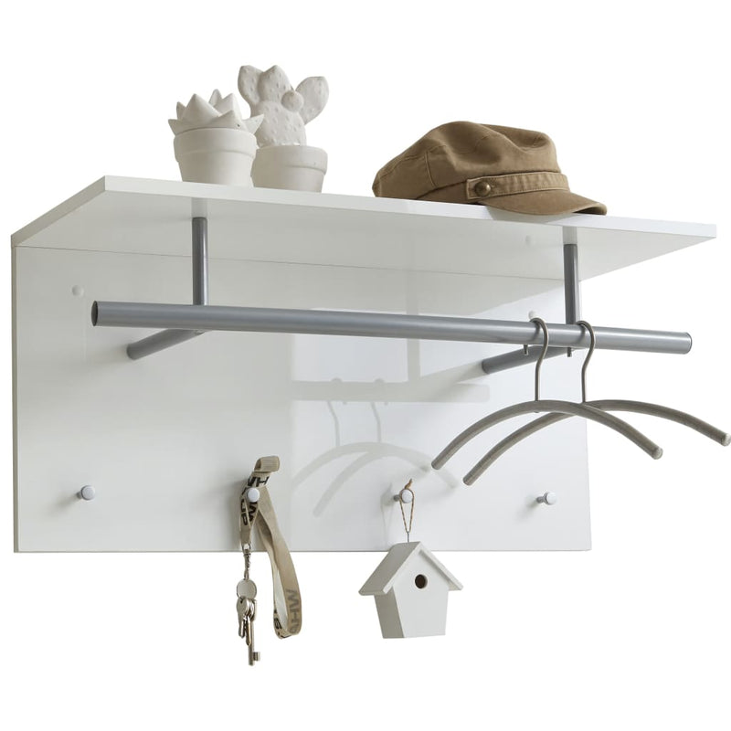 Load image into Gallery viewer, FMD FMD Wandkapstok 72x29,3x34,5 cm wit
