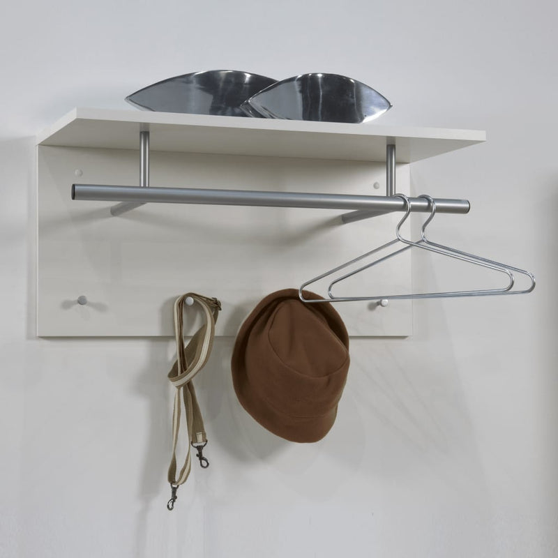 Load image into Gallery viewer, FMD FMD Wandkapstok 72x29,3x34,5 cm wit
