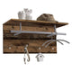 Fmd fmd wandkapstok 72x29,3x34,5 cm oude stijl bruin