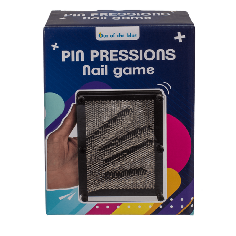 ギャラリービューアに画像をロードする, Nagelspel, pinpressions. ca. 19x14 cm.
