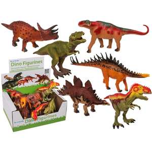 Dsp dinosaurus, ca 20 cm. 6 ass.12 stuks