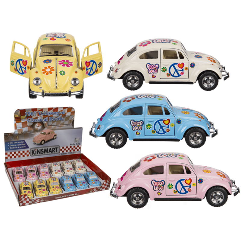 Afbeelding laden in galerijviewer, Dsp modelauto met pull-back. vw kever vr
