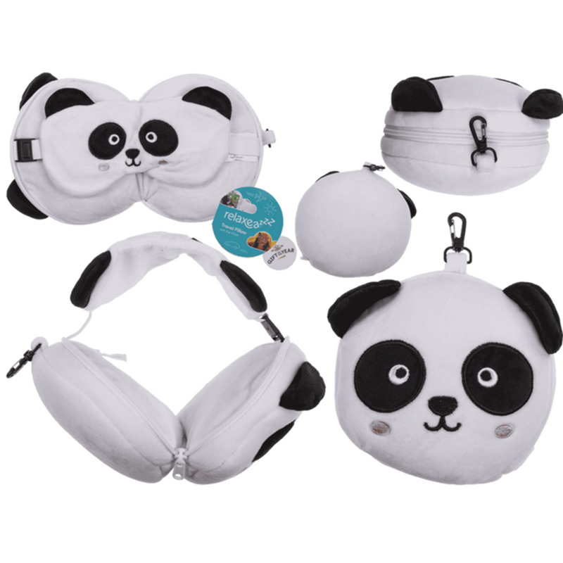 Afbeelding laden in galerijviewer, Kinder pluche reiskussen met oogmasker p
